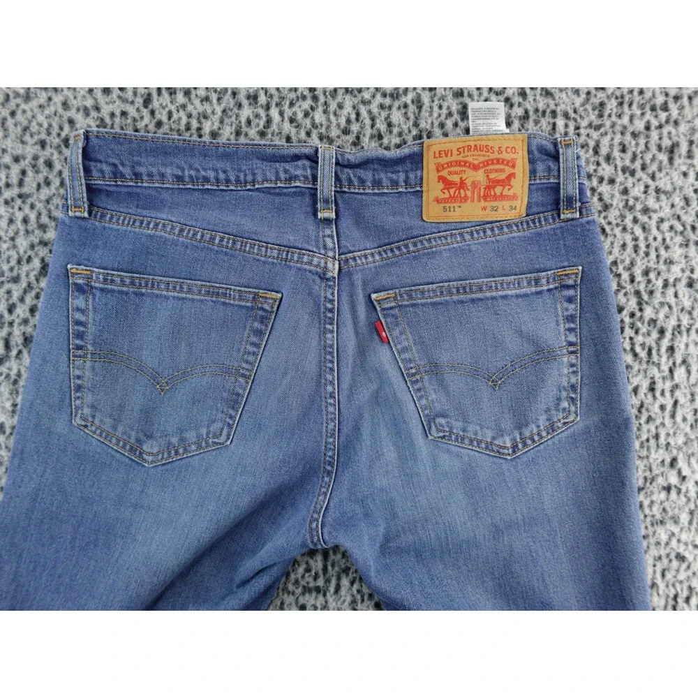 Levi's‎ 511 Slim Fit Jeans Mens Blue Denim Size 32x34